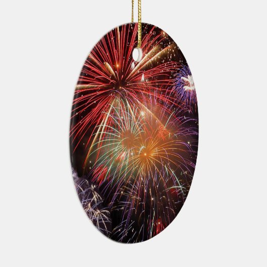 Fireworks Finale Keramik Ornament (Rechts)