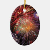 Fireworks Finale Keramik Ornament (Vorne)