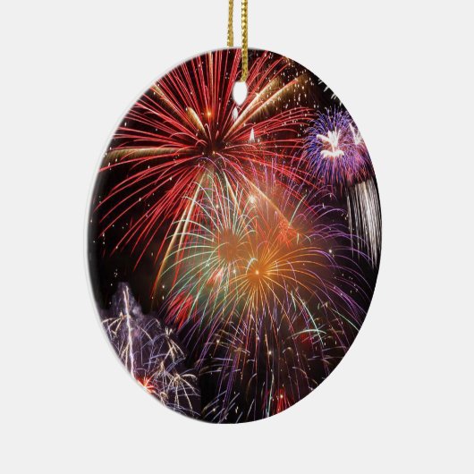 Fireworks Finale Keramik Ornament (Rechts)