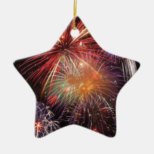 Fireworks Finale Keramikornament