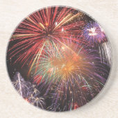 Fireworks Finale Sandstein Untersetzer (Vorne)