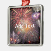 Fireworks Finale Silbernes Ornament (Links)