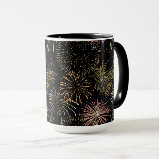 Fireworks Finale Tasse (VorderseiteRechts)