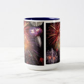 Fireworks Finale Zweifarbige Tasse (Mittel)