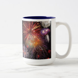 Fireworks Finale Zweifarbige Tasse