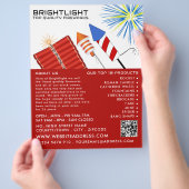 Fireworks, Fireworks Sales Flyer (Hand)