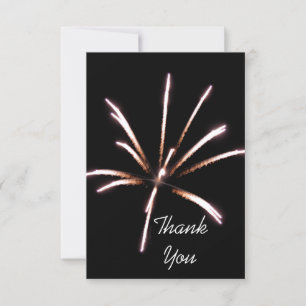 Fireworks Flat Vielen Dank Note Card Dankeskarte