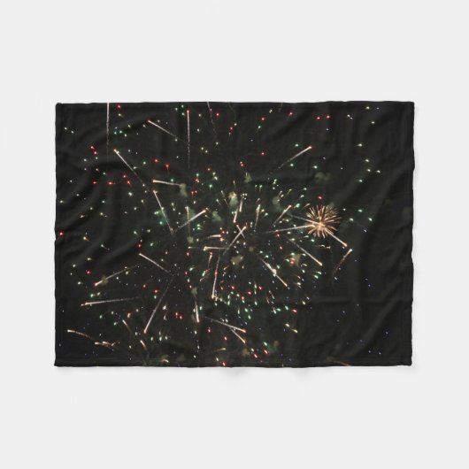 Fireworks Fleece Blanket (Vorderseite (Horizontal))