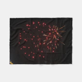 Fireworks Fleece Blanket (Vorderseite (Horizontal))