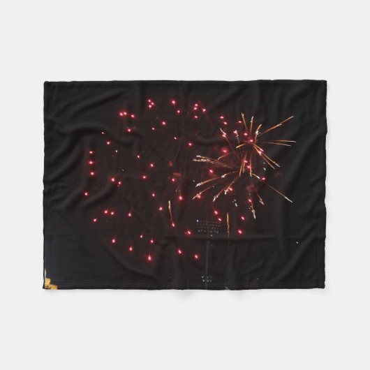 Fireworks Fleece Blanket (Vorderseite (Horizontal))