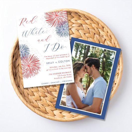 Fireworks & Forever Engagement Party Invitation Einladung