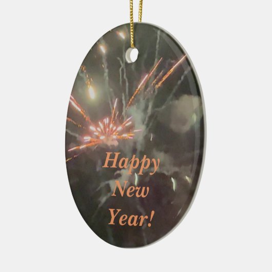 Fireworks-Foto Keramik Ornament (Links)