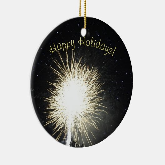 Fireworks-Foto Keramik Ornament (Rechts)