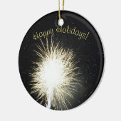 Fireworks-Foto Keramik Ornament (Links)