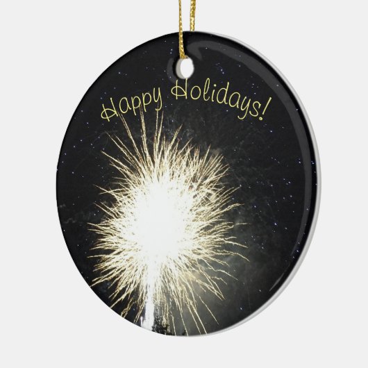 Fireworks-Foto Keramik Ornament (Links)
