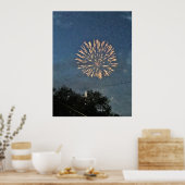 Fireworks-Foto Poster (Küche)