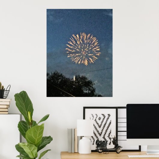 Fireworks-Foto Poster (Heimbüro)