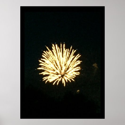 Fireworks-Foto Poster (Vorne)
