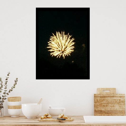 Fireworks-Foto Poster (Küche)