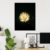 Fireworks-Foto Poster (Heimbüro)