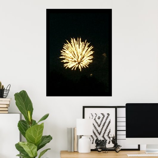 Fireworks-Foto Poster (Heimbüro)