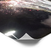 Fireworks-Foto Poster (Ecke)