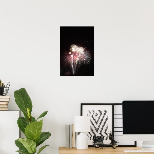 Fireworks-Foto Poster (Heimbüro)