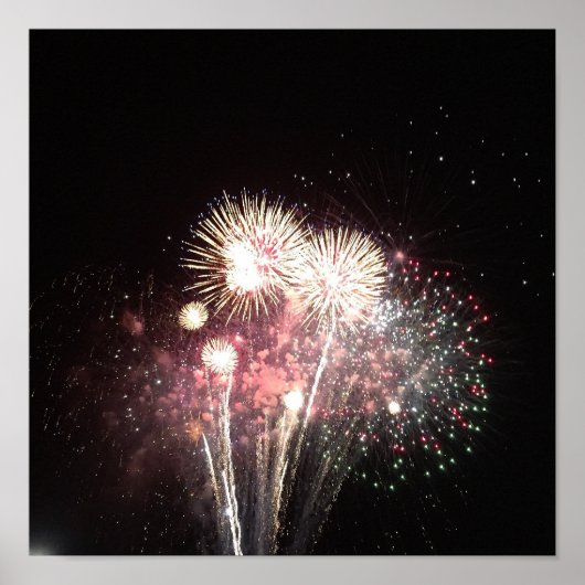 Fireworks-Foto Poster (Vorne)