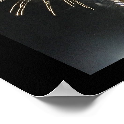 Fireworks-Foto Poster (Ecke)