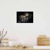 Fireworks-Foto Poster (Küche)