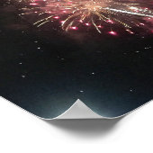 Fireworks-Foto Poster (Ecke)