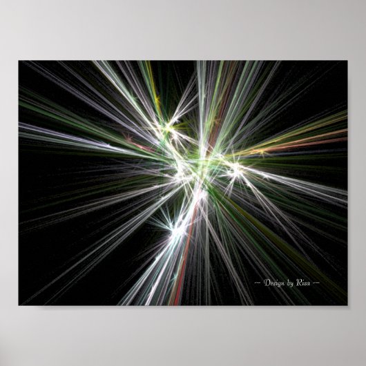 Fireworks-Fraktal Poster (Vorne)
