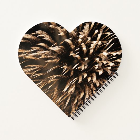 Fireworks Gold Notizblock (Rückseite)