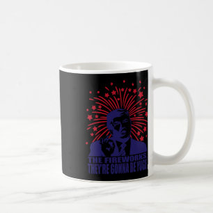 Fireworks Gonna Be Yuge Funny Trump 4. Juli Kaffeetasse