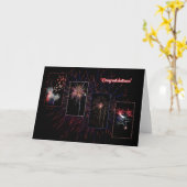 Fireworks-Grußkarte Karte (Gelbe Blume)