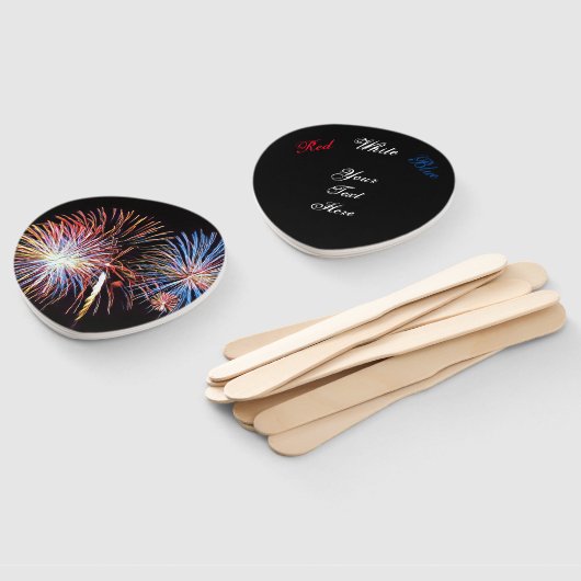 Fireworks-Handfan Fächer (Non-assembled)