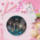 Fireworks Happy New Year 2026 Pappteller (Party)