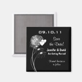 Fireworks & Hearts Speichern Sie das Datumsfenster Magnet (Vorderseite/Rückseite)