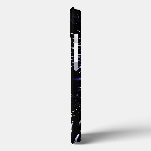 Fireworks Hello 2024 New Year Holiday Case-Mate iPhone Hülle (Rückseite / Links)