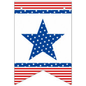 Fireworks Here Red White Blue Star Spangled Wimpelkette (Erste Fahne)