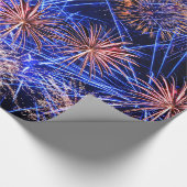Fireworks-Image für glänzendes Wrapping Paper Geschenkpapier (Ecke)