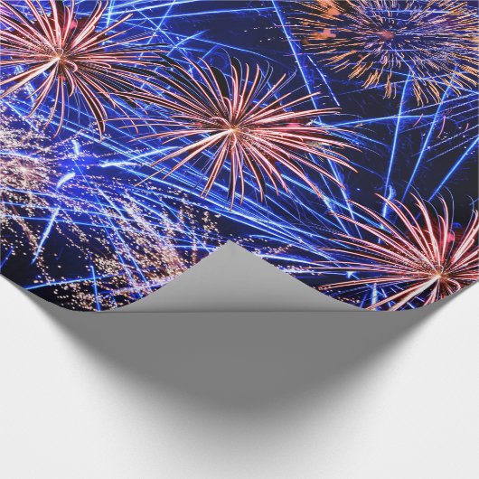 Fireworks-Image für glänzendes Wrapping Paper Geschenkpapier (Ecke)