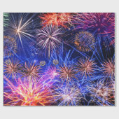 Fireworks-Image für glänzendes Wrapping Paper Geschenkpapier (Flach)