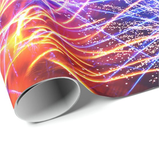 Fireworks-Image für glänzendes Wrapping Paper Geschenkpapier (Rolleneckpunkt)