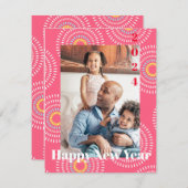 Fireworks Japanese Cherry Mitteilungskarte (Vorne/Hinten)