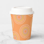 Fireworks Japanese Orange Pappbecher (Links)