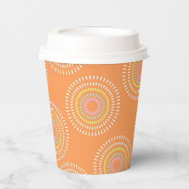 Fireworks Japanese Orange Pappbecher