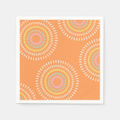 Fireworks Japanese Orange Serviette (Vorderseite)