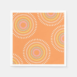 Fireworks Japanese Orange Serviette