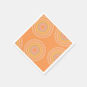 Fireworks Japanese Orange Serviette (Ecke)
